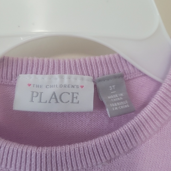 #HOST PICK # Children’s Place sweater for  girls lilac size 3T - Picture 4 of 8